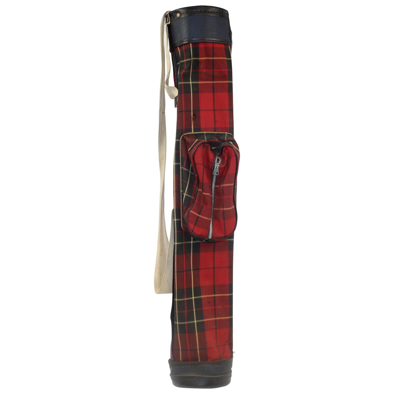 Plaid golf bag