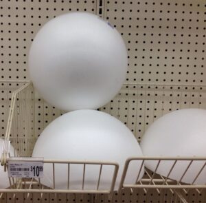 Half foam ball