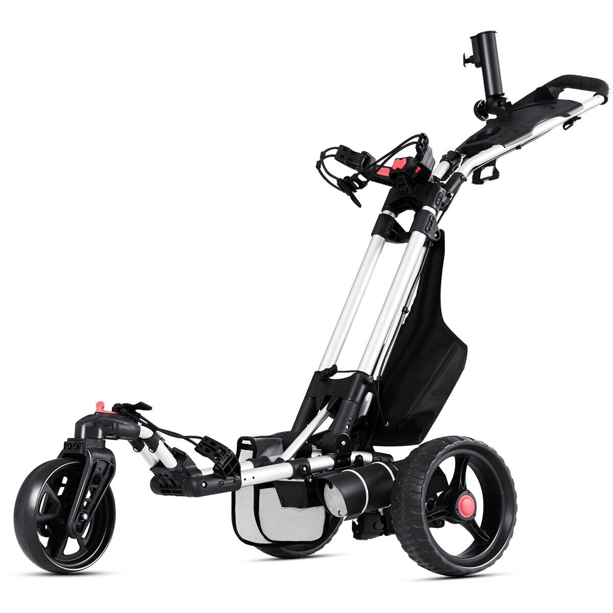 Remote golf push cart