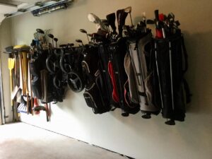 Storage for golf bags