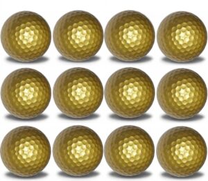 Gold golf balls