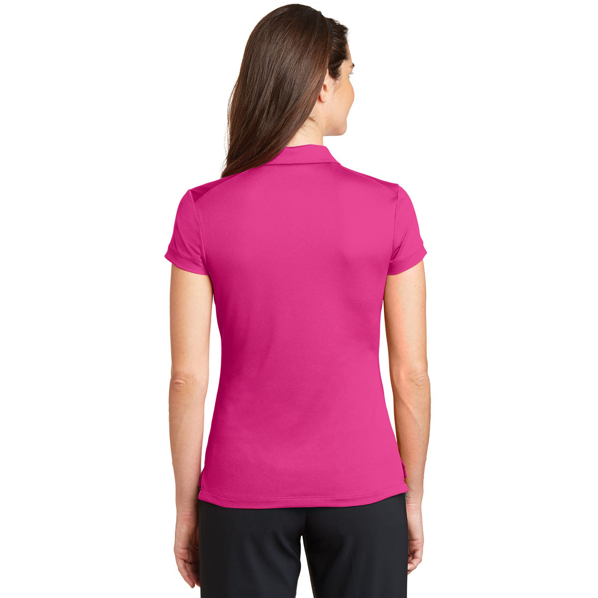 Womens pink golf polo