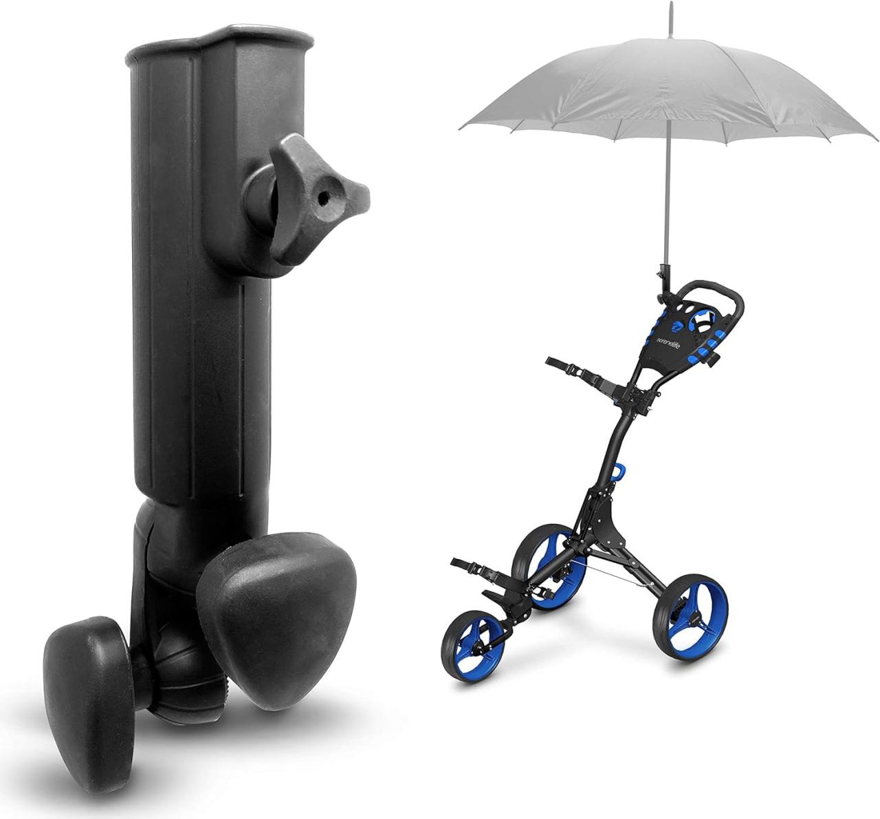 Golf buggy umbrella holder