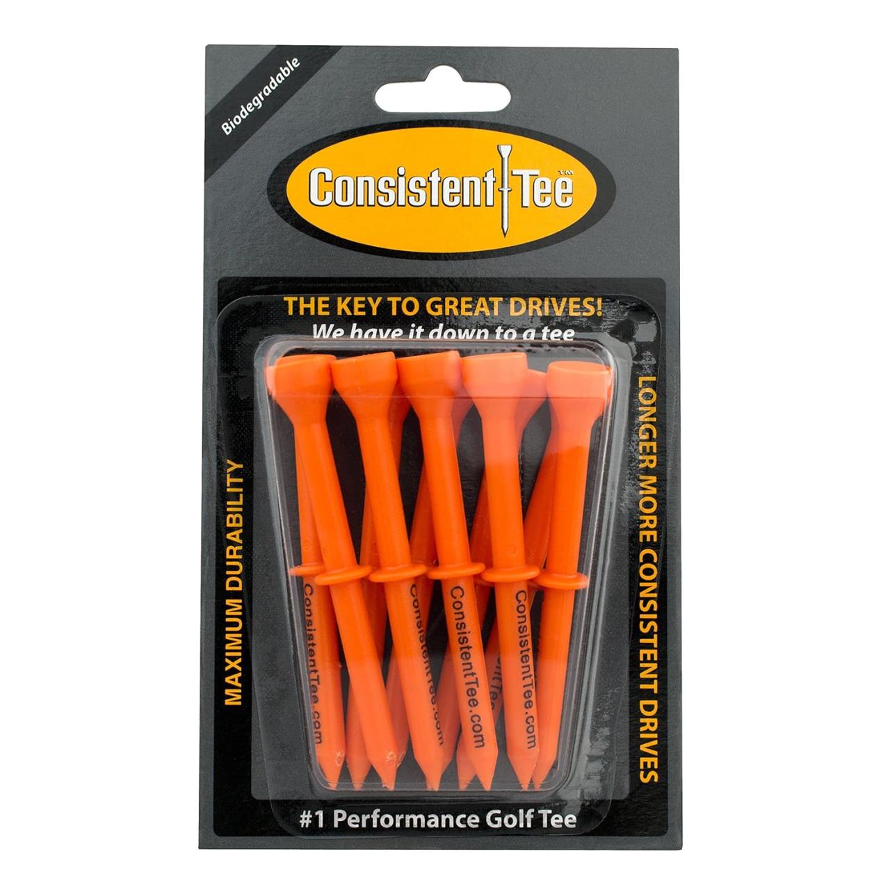 Consistent golf tees