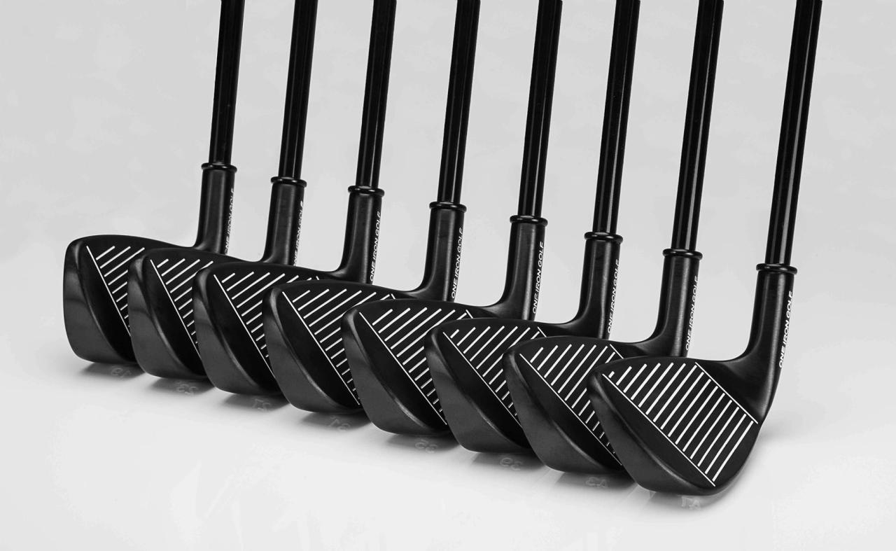 Single length golf iron set