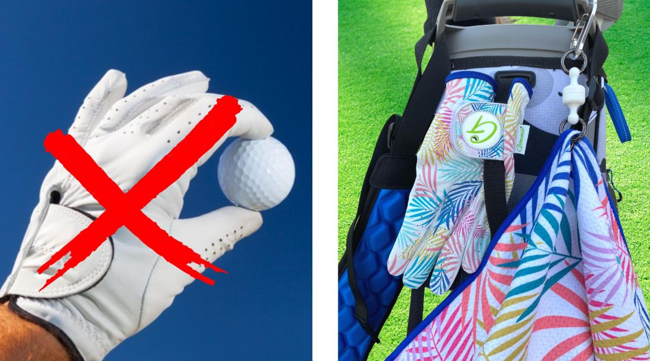 Unique golf gloves