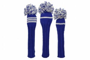 Golf knit headcover set blue headcovers white classic driver headcoversonline sets hybrid fairway kids cart products thousands orders shipping only