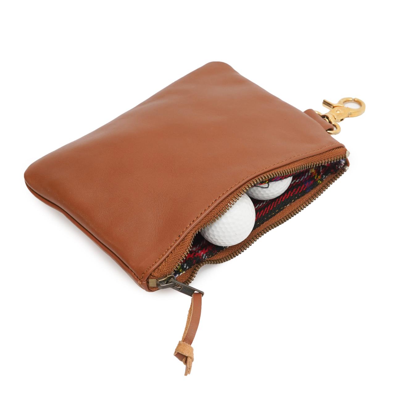 Pouch valuables pebble italian saddle