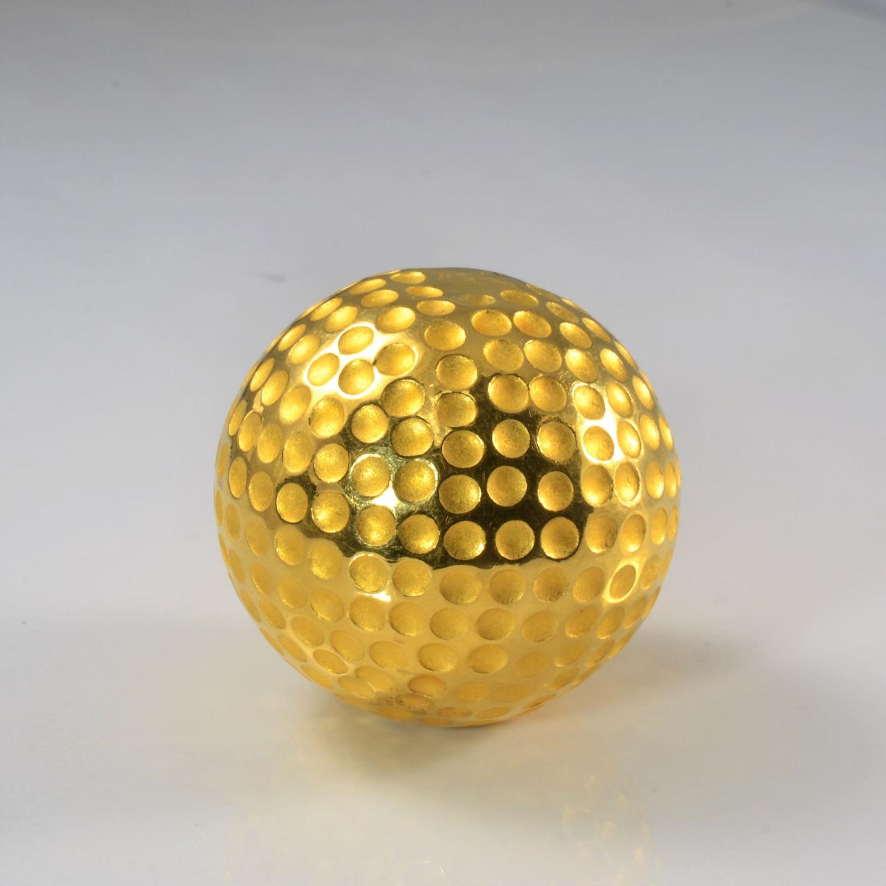 Gold golf balls