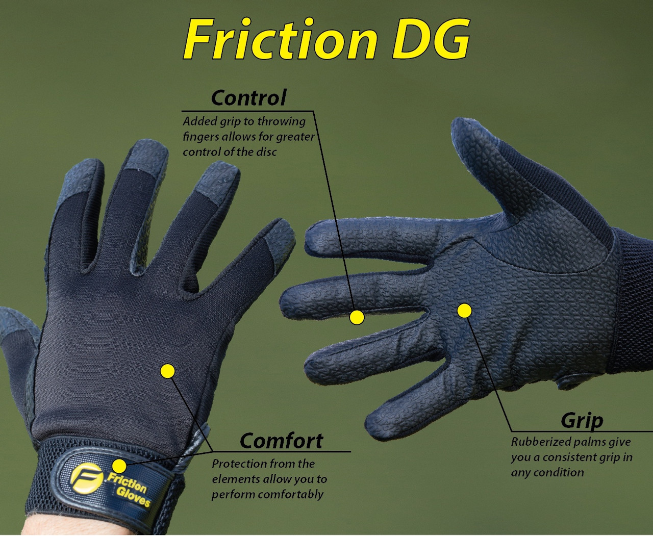 Disc golf gloves