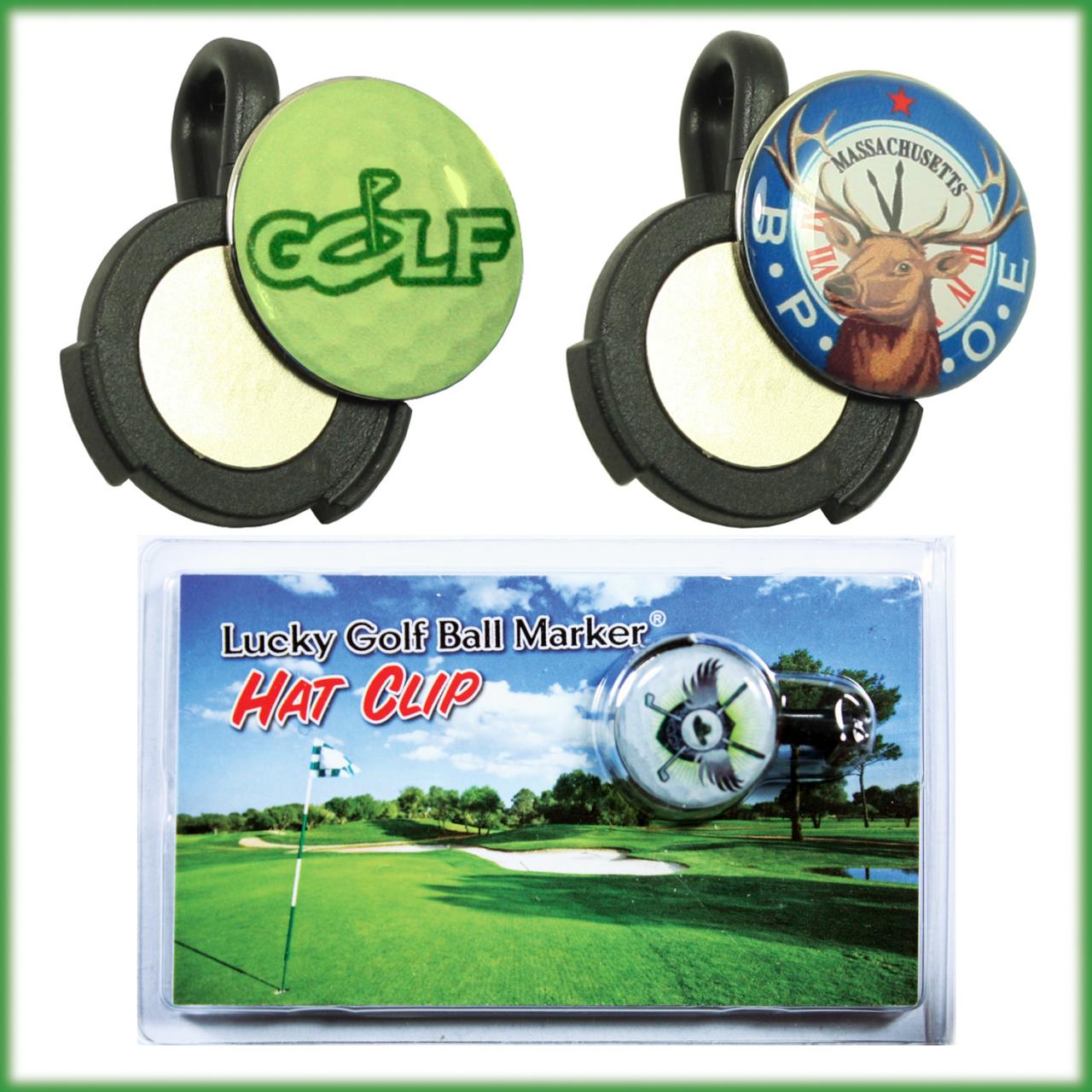 Golf ball marker and hat clip