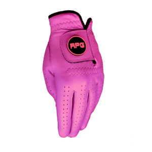 Pink golf glove