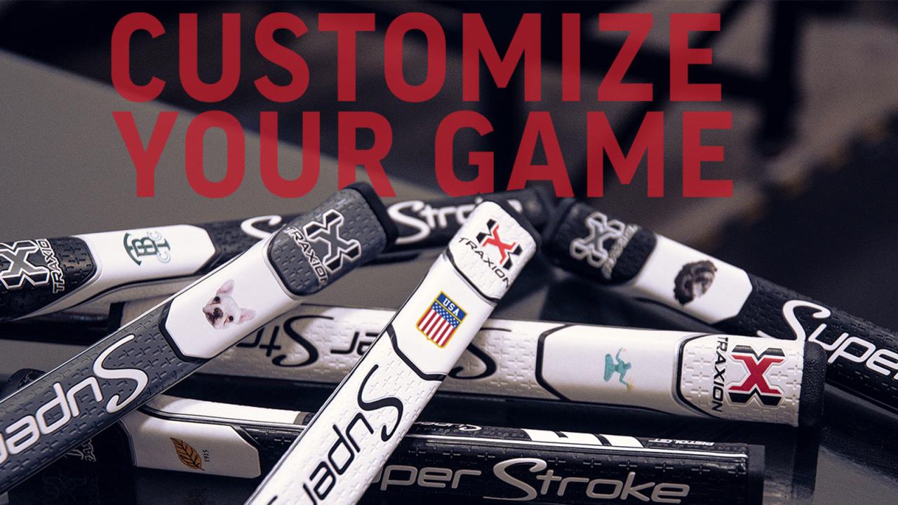 Personalised golf grips