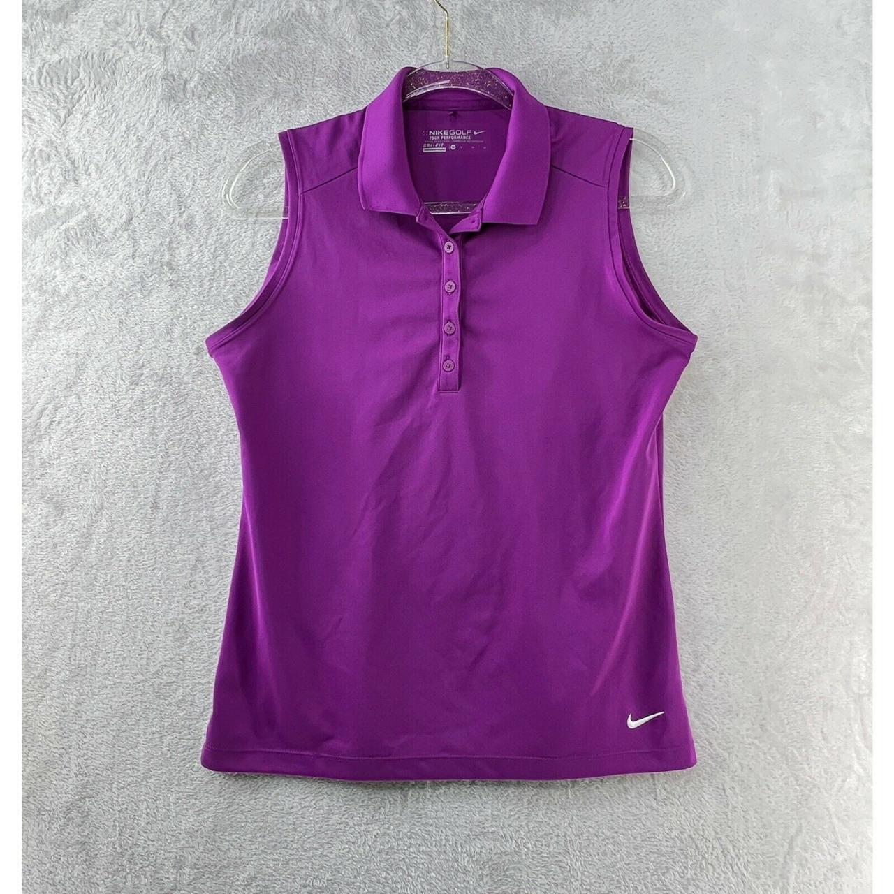 Purple golf shirt ladies