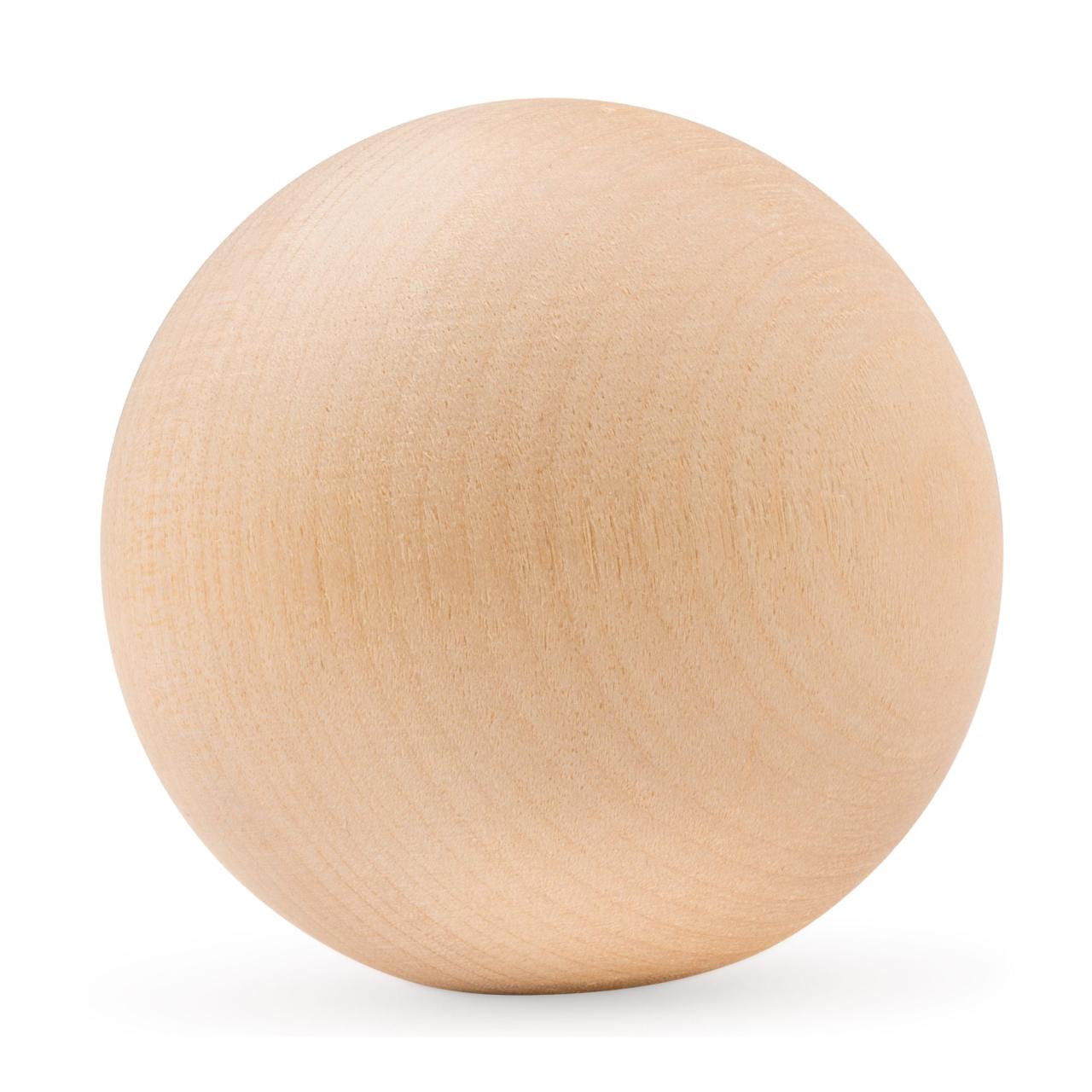 Round wooden balls