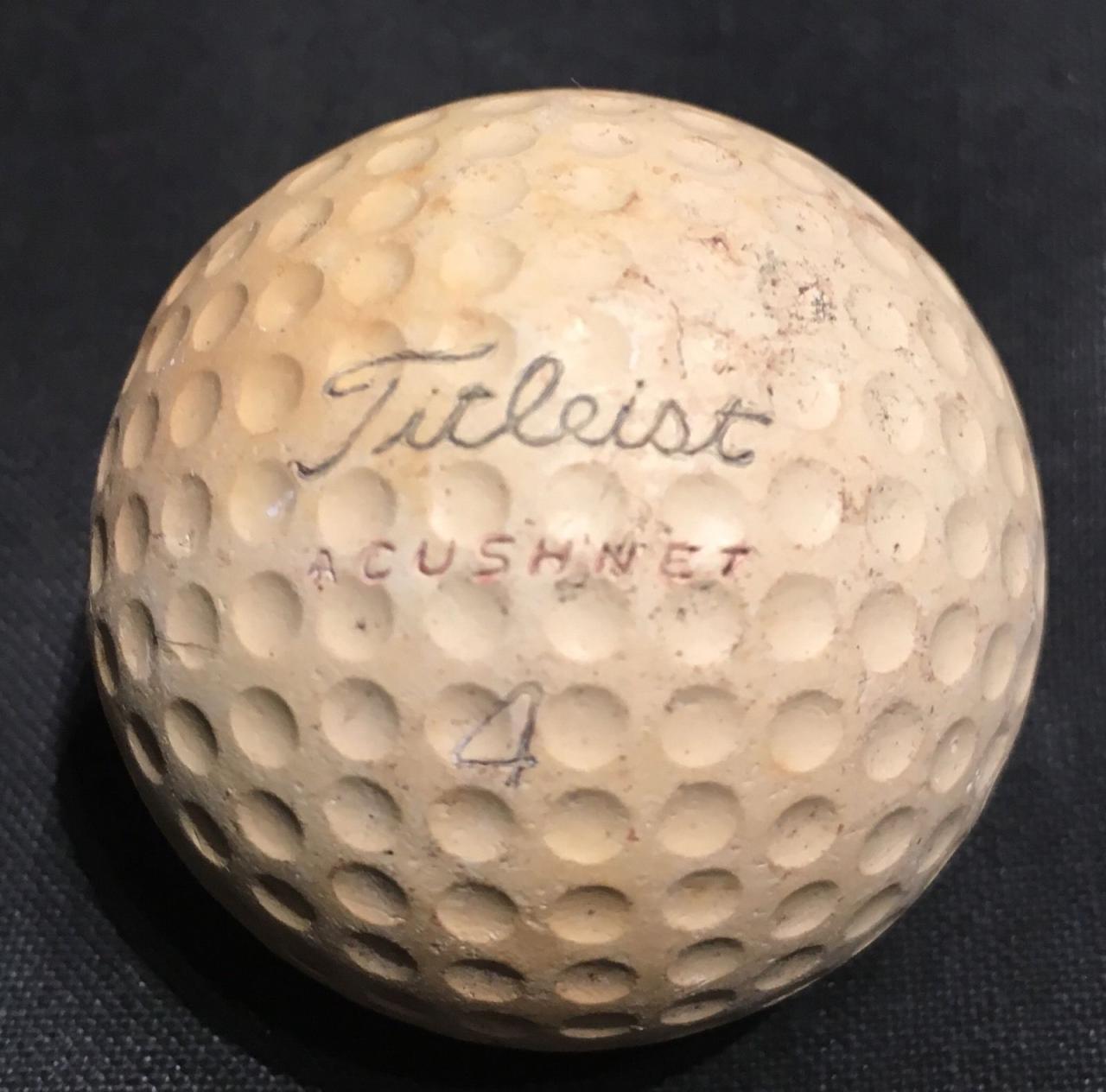 Golf ball titleist acushnet vintage old balls dt antique very history saved clubs ebay