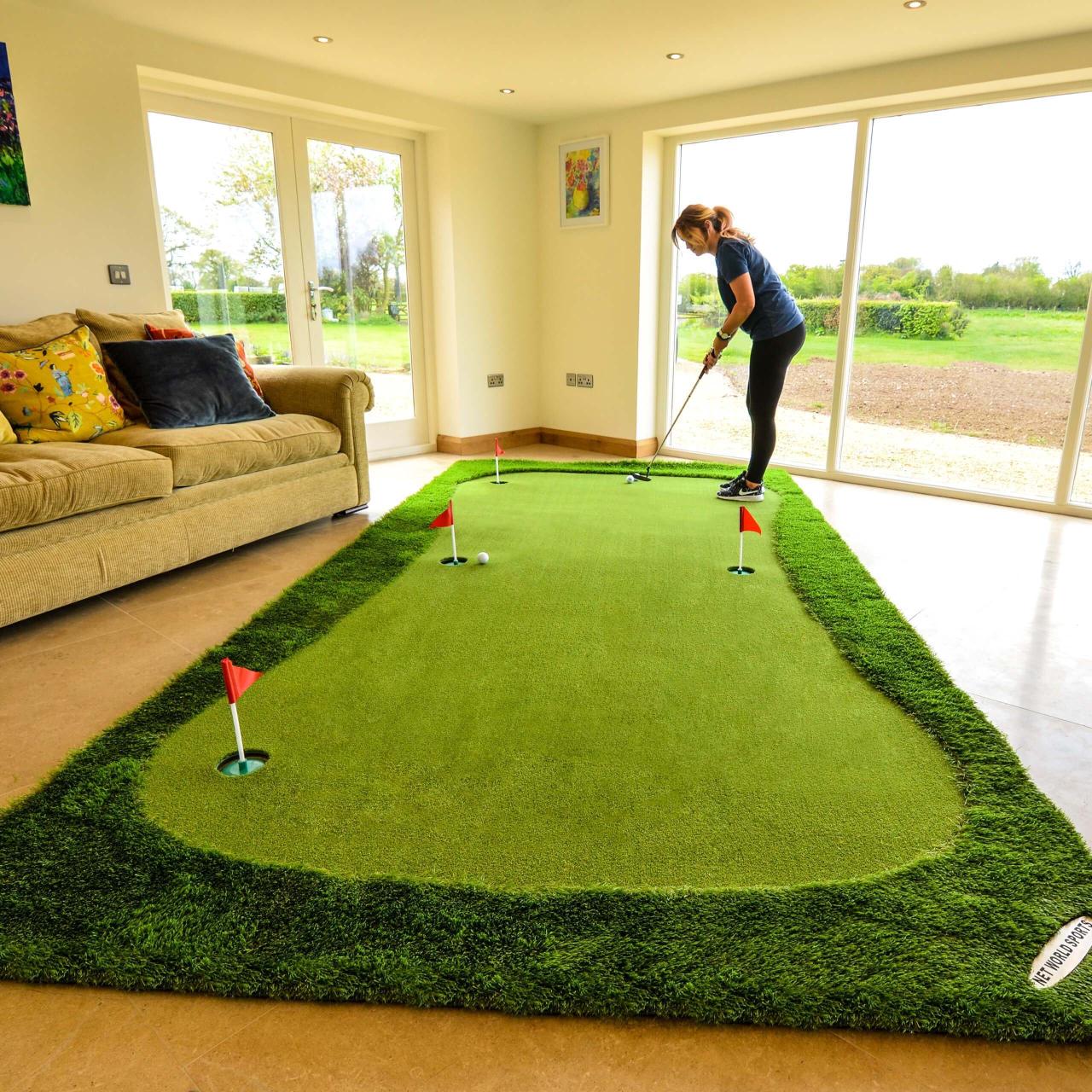 Putt practice mat