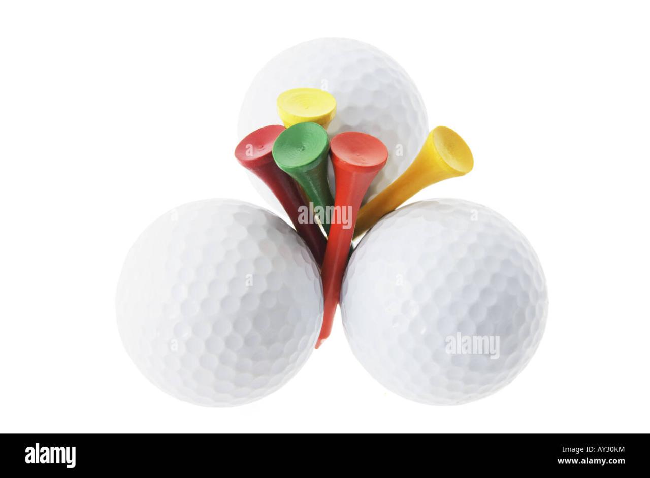 Golf balls tees