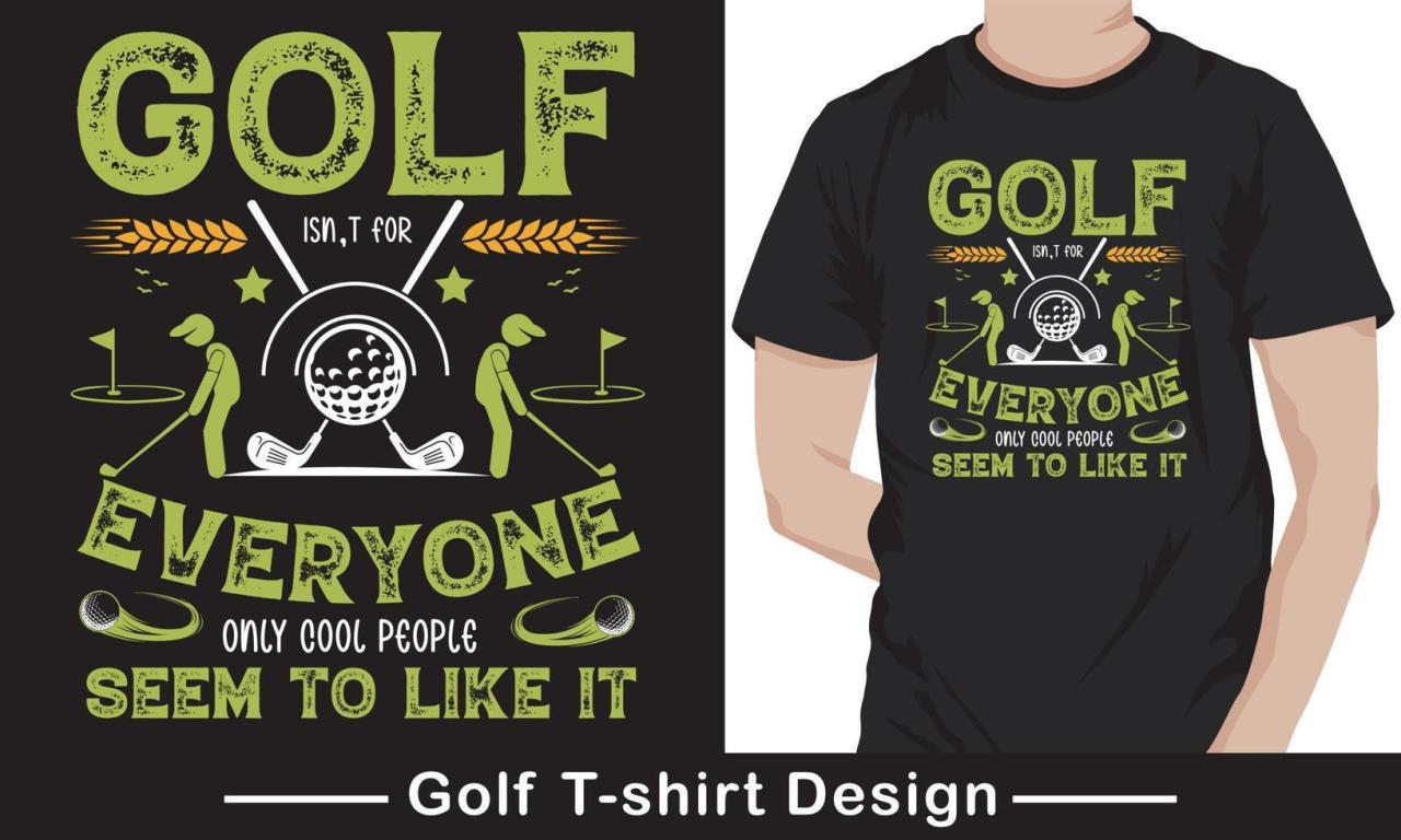 Golf graphic tee shirts