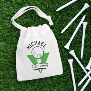 Golf tee bag pouch