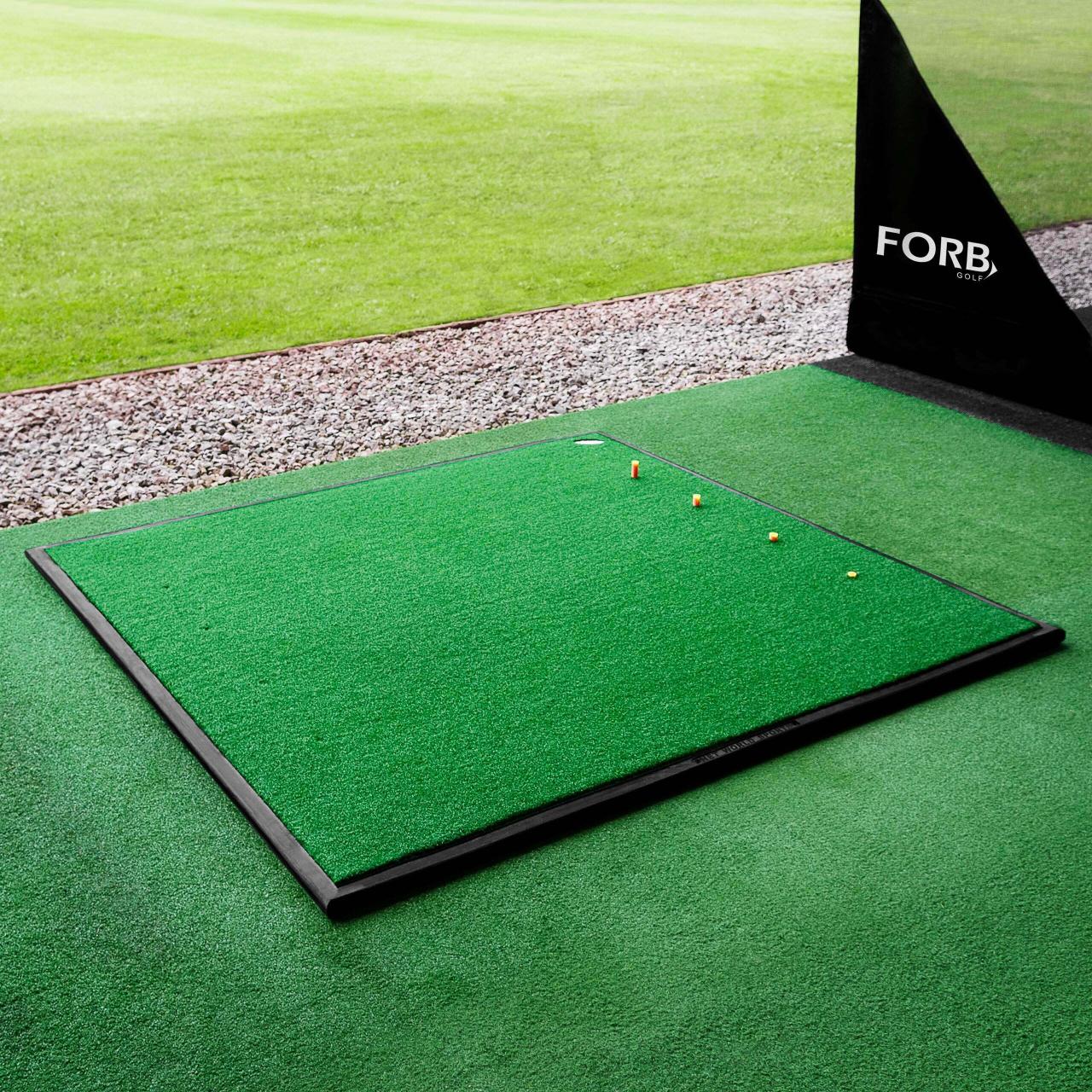 Indoor golf net and mat