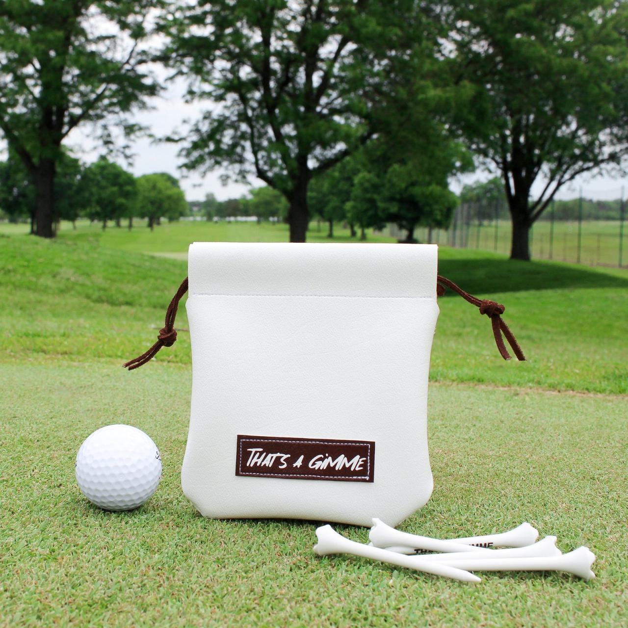 Golf tee bag pouch