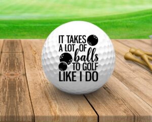 Humorous golf balls