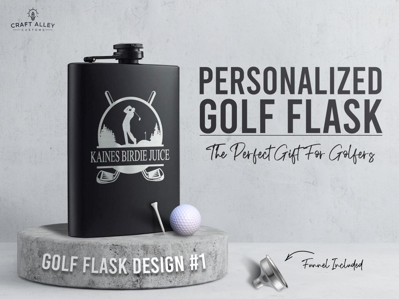 Golf club flask