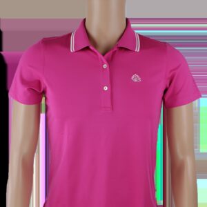 Womens pink golf polo