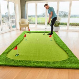 Indoor golf net and mat